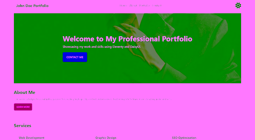 Professional Portfolio theme thumbnail